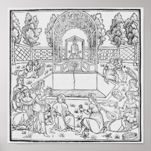 A Scene from the Decameron Poster