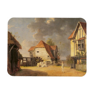 A Scene from 'The Maid of the Mill', 1765 (oil on Magnet