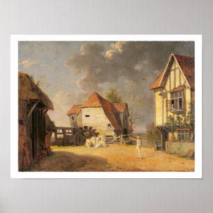 A Scene from 'The Maid of the Mill', 1765 (oil on Poster