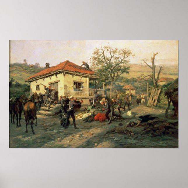 A Scene from the Russian-Turkish War Poster (Front)