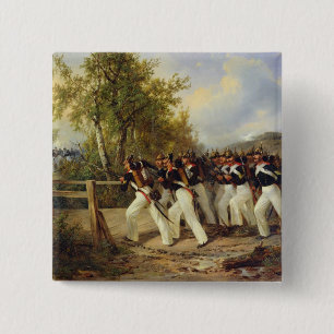 A Scene from the soldier's life, 1849 15 Cm Square Badge