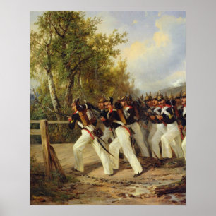 A Scene from the soldier's life, 1849 Poster