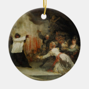 A Scene of Exorcism (see also 59715) Ceramic Ornament