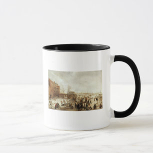 A Scene on the Ice near a Town, c.1615 Mug