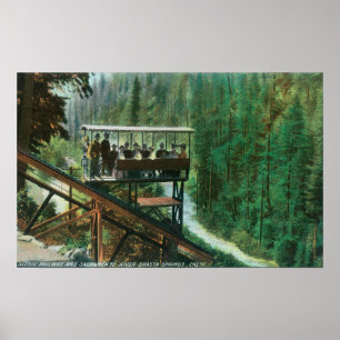 A Scenic Railway Along the Sacramento River Poster