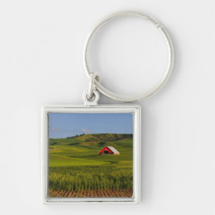 A scenic view of a barn in Moscow Idaho. Key Ring
