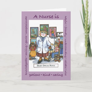 A School Nurse is... card