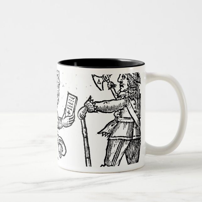 A Scotsman Petitioning Charles I Two-Tone Coffee Mug (Right)