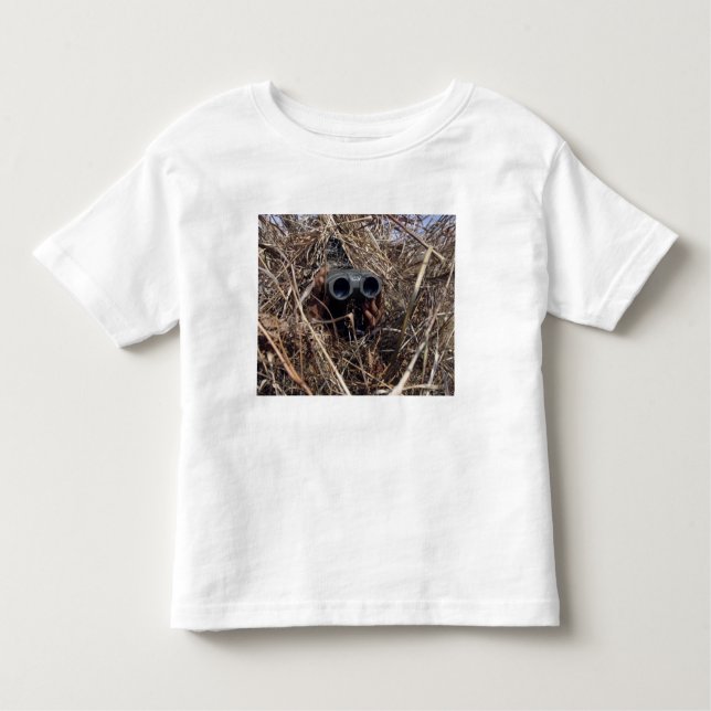 A scout observer practices observation techniqu 2 toddler T-Shirt (Front)