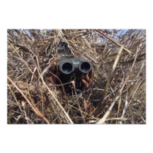 A scout observer practices observation techniqu photo print