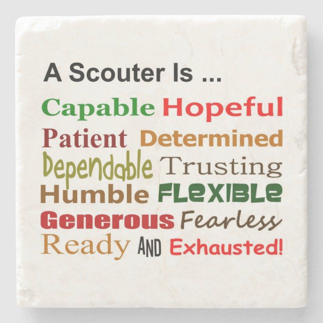 A Scouter Is... Coaster (Front)