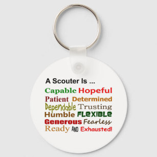 A Scouter Is … Keychain (Spoof on the Scout Law)