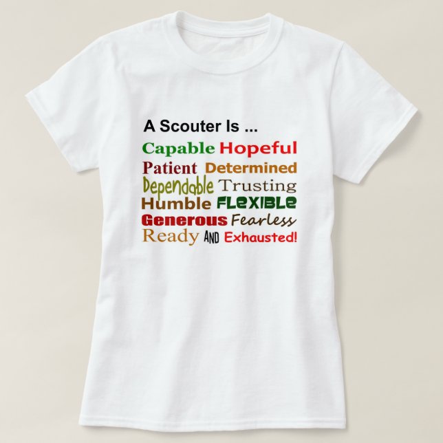 A Scouter Is ... Ladies T-Shirt (Design Front)