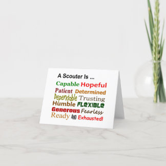 A Scouter Is.... Note Cards