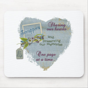 A scrappers heart mouse pad