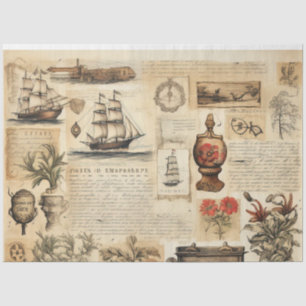 A Scrappy Nautical Series Design 19 Tissue Paper