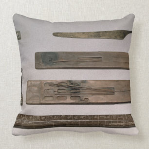 A scribe's instruments (wood, ivory, bronze and en cushion