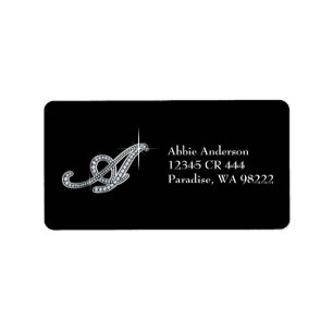 A Script "Diamond Bling" Label