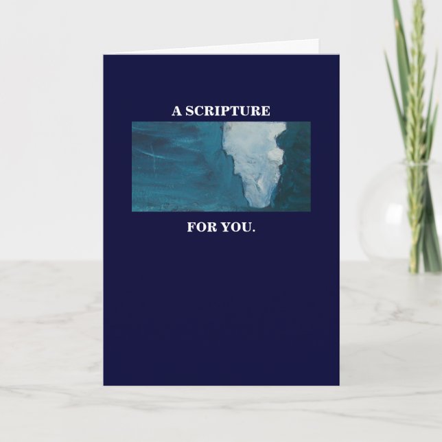 A SCRIPTURE FOR YOU CARD (Front)