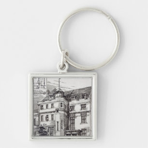 A Sculptors Studio, 1892 Key Ring