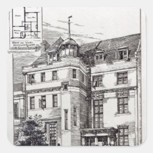 A Sculptors Studio, 1892 Square Sticker