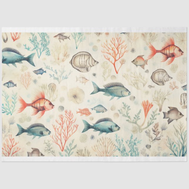 A Sea Series Design 5 Tissue Paper (Front)