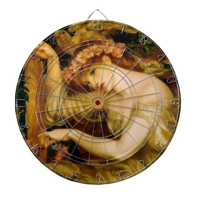 A Sea Spell (by Dante Gabriel Rossetti) Dartboard (Front)
