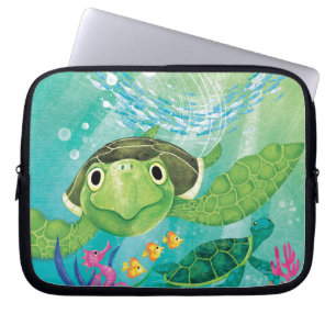 A Sea Turtle Rescue Laptop Sleeve