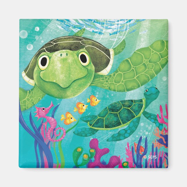 A Sea Turtle Rescue Magnet (Front)