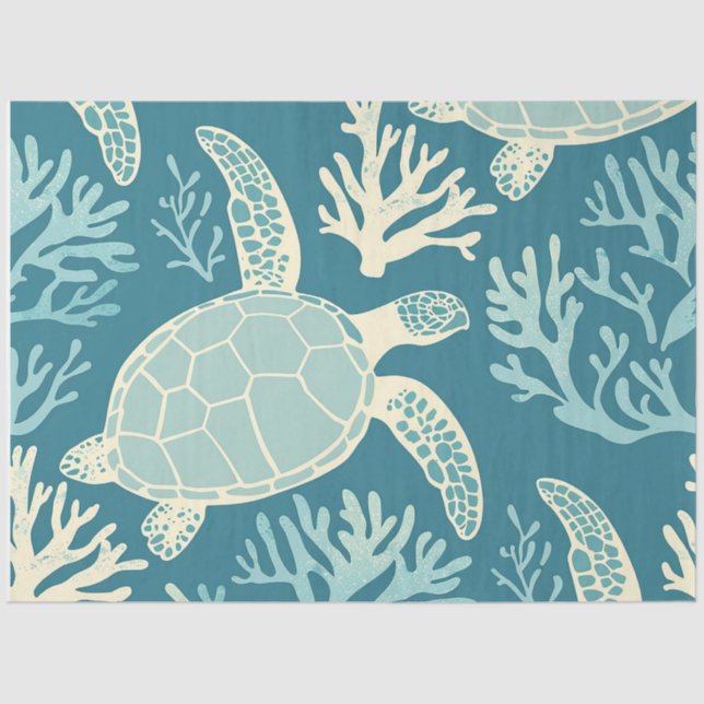 A Sea Turtle Series Design7 Tissue Paper (Front)