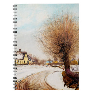 A Sealand Village. Winter by Laurits Ring Notebook