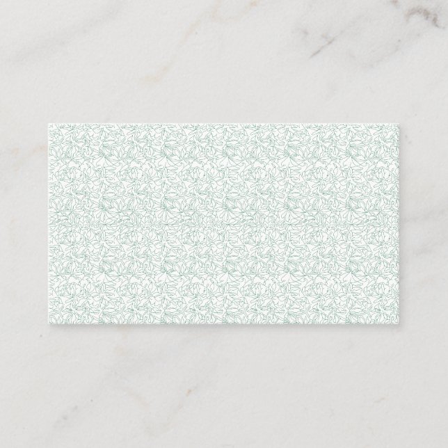 A seamless geometric pattern featuring interlockin business card (Front)