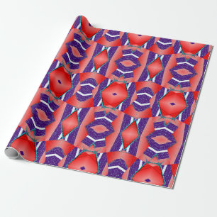 A seamless multicolor classic fabric pattern wrapping paper