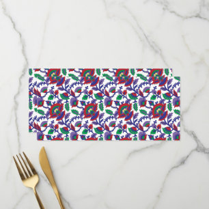 A seamless, symmetrical pattern featuring repeatin menu
