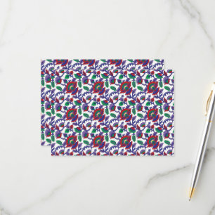 A seamless, symmetrical pattern featuring repeatin RSVP card