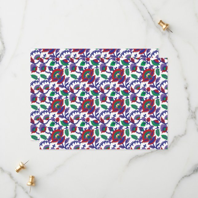 A seamless, symmetrical pattern featuring repeatin save the date (Front/Back In Situ)