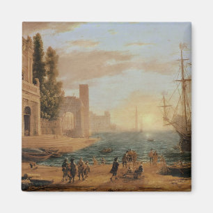 A Seaport, 1639 Magnet