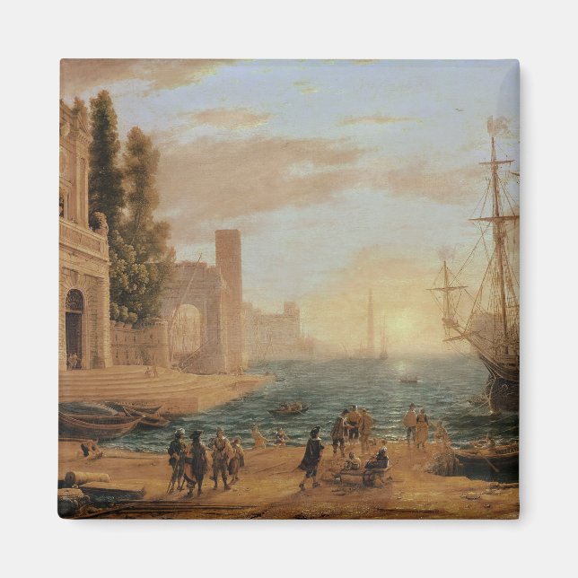 A Seaport, 1639 Magnet (Front)