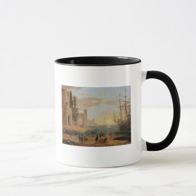 A Seaport, 1639 Mug (Right)