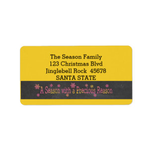 A Season with a Precious Reason Label