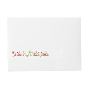 A Season with a Precious Reason Wraparound Address Label