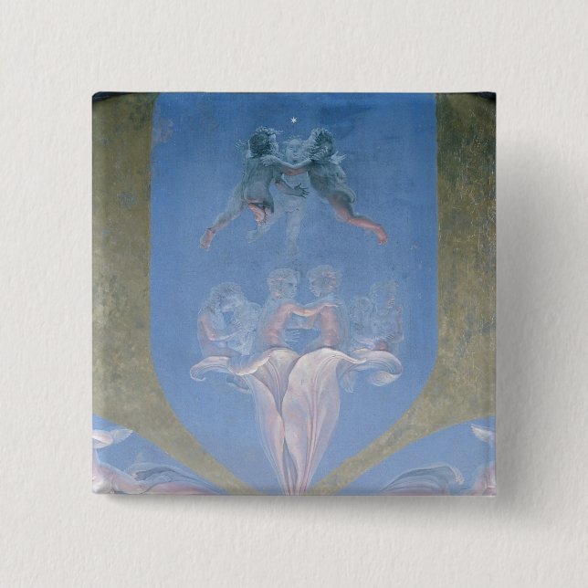 A section from the second version 15 cm square badge (Front)