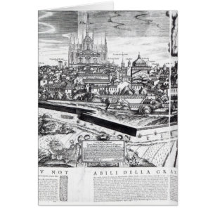 A Section of a Map of Milan, 1640