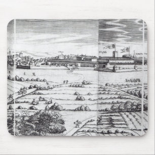 A Section of a Map of Milan, 1640 Mouse Pad