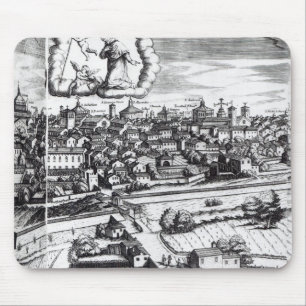 A Section of a Map of Milan, 1640 Mouse Pad