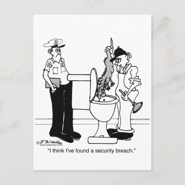 A Security Breach Postcard (Front)