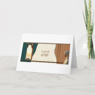 A Seed of Life Carved Window and River Card