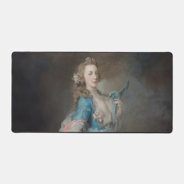 A Selfie with my Parrot Desk Mat (Front)