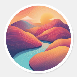 A Sense Classic Round Sticker