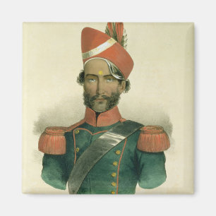 A Sepoy: an Indian Soldier in the French Battalion Magnet